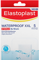 Elastoplast Waterproof XXL 8X10cm 5 Pack